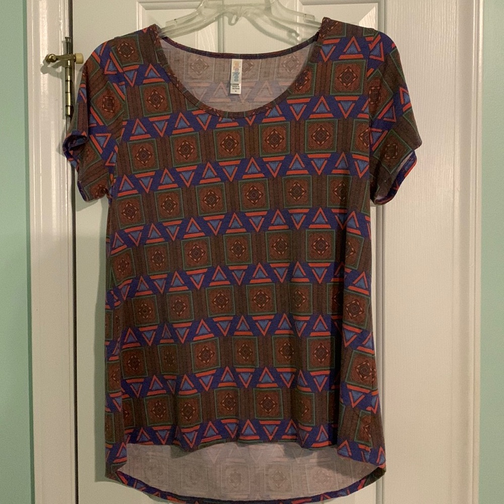 Lularoe patterned shirt, size medium